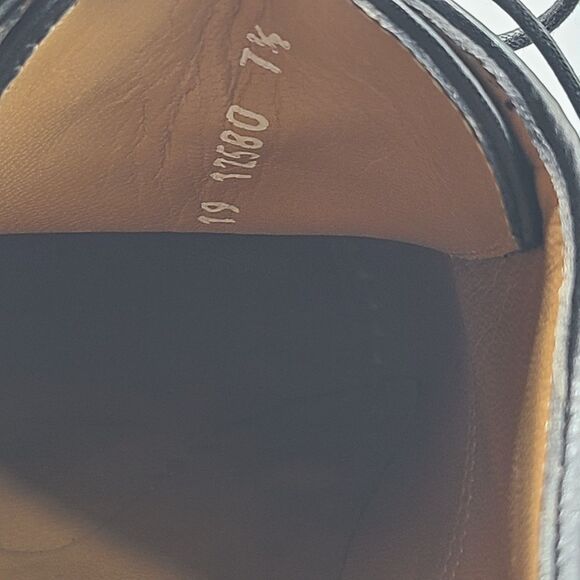 A.Testoni Black Label Dress Shoes brown Leather Oxfords Italy  US 8-8.5 /UK 7.5